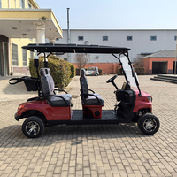 Vente directe du fabricant, voiturette de golf électrique personnalisée LH-4GF 4 places, buggy de golf tout-terrain de loisirs