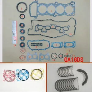 ชุดปะเก็น GA16DS แบบเต็ม16V ชุดตลับลูกปืนเพลาข้อเหวี่ยงสำหรับ <span class=keywords><strong>Nissan</strong></span> <span class=keywords><strong>Primera</strong></span>/Sunny/100NX /avnir Cargo 1.6L - Product Image 1