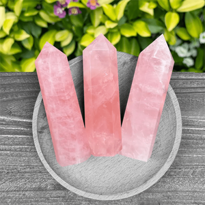 Pilares de cristal de cuarzo rosa al por mayor [boho], cristal para atraer la riqueza, piedra decorativa, fragmentos de piedra en bruto tallados, mineral - Product Image 6