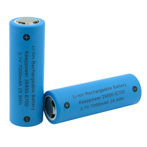 แบตเตอรี่ลิเธียมไอออนแบบชาร์จไฟได้ Keeppower 26800 7000mAh 3.7V - ความจุสูงพิเศษสำหรับพลังงานแสงอาทิตย์/รถยนต์ไฟฟ้า/อุปกรณ์อุตสาหกรรม - Product Image 1