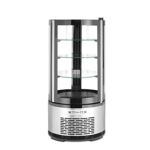 Vetrina Refrigerata Rotonda per Dessert Arktic 100L, Attrezzatura Commerciale per Cucine, 230V/210W, 480x(H)1065mm - Product Image 1