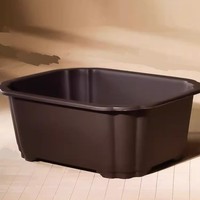 Pot de bonsaï rectangulaire en plastique de conception unique de 50cm 19.68 pouces avec le coin ondulé pour l'entraînement de bonsaï d'arbre