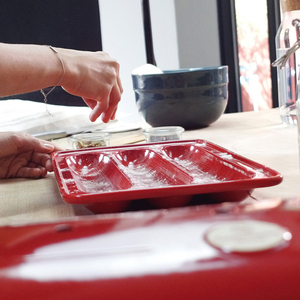 Chảo Nướng Bánh Mì Nướng Bằng Sứ Không Dính Khuôn Nướng Bánh Mì Kiểu Pháp Burgundy France Baguette Baker - Product Image 2