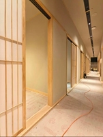 Puerta Corredera de Madera Maciza de Roble en Diseño Japonés, Puertas Shoji para Interiores, para Dormitorio