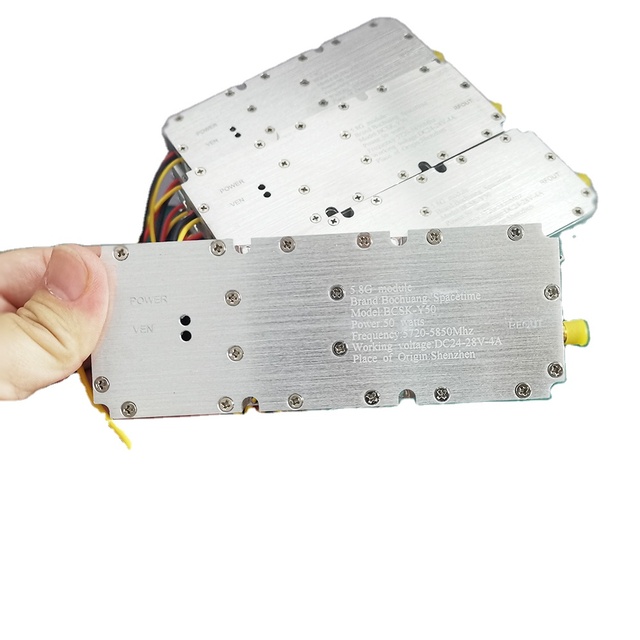 5.8GHz 10W-100W Multi-stage Power Amplifier Electronic Chip Module GAN Digital Electronic Architecture 50W RF Amplifier Module
