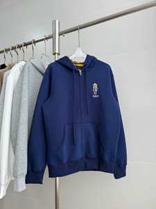 <span class=keywords><strong>Pull</strong></span> en molleton à capuche uni de la série Ours pour l'automne et l'hiver, pour homme et <span class=keywords><strong>femme</strong></span>, décontracté, ample, 100% coton, anti-boulochage - Product Image 2