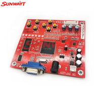 Placa Convertidora de Video para Juegos de Arcade CGA a VGA CVBS Personalizada de Plástico, Compatible con Monitores CRT, LCD y PDP, SUNWAYT SW-HB1 12V