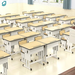 Arredamento Scolastico all'Ingrosso, Set di Banchi e Sedie per Aula, Tavolo e Sedia Regolabili in Altezza per Studenti - Product Image 1