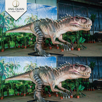 Küçük Devilsaur otomatik gerçekçi dinozor kostüm Jurassic Dino dünya Animatronic modeli açık havada tema parkı robotik