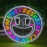 Enseigne flexible en lettres néon polychromées personnalisées bande lumineuse LED intérieure/extérieure décoration de fête de mariage en acrylique entreprises