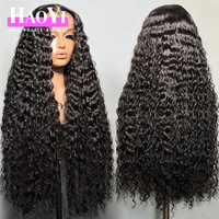 Pelucas frontales brasileñas de cabello humano sin pegamento al por mayor, con encaje frontal HD real, onda de agua, 100% cabello humano.