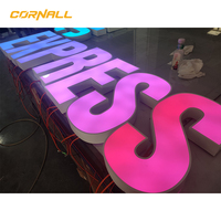 Enseigne LED RGB 3D Lumineuse Extérieure Personnalisée, Panneau Publicitaire sur Mesure avec Indice de Protection IP67