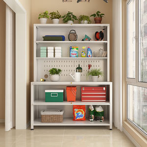 Estantería de Almacenamiento de Acero Resistente Personalizable con Panel Perforado, Estante de Garaje para Soluciones de Almacenamiento en Almacenes y Hogares - Product Image 1