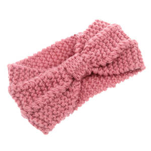 Diadema deportiva de Invierno para mujer, gorro protector para los oídos sólido de lana, accesorios para el cabello elásticos a la moda, diadema - Product Image 1
