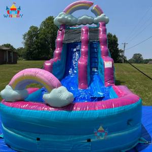 Nouveau design 2025 – Toboggan aquatique gonflable PVC coloré et durable de 6 m (20 pieds) pour usage résidentiel et scolaire, intérieur/extérieur - Product Image 6