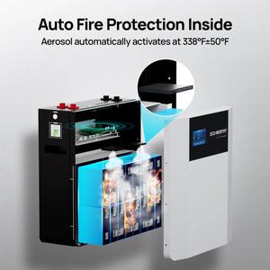 ECO-WORTHY <span class=keywords><strong>Batterie</strong></span> <span class=keywords><strong>de</strong></span> stockage d'énergie LiFePO4 51,2 V 100 Ah murale pour rack <span class=keywords><strong>de</strong></span> serveur - Product Image 3