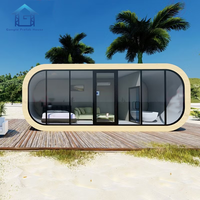 Cabane en acier personnalisable, maison préfabriquée intégrée, appartement et pod de camping modulaire extérieur