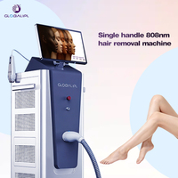 Épilateur Laser 2026 le Plus Récent, Machine d'Épilation au Laser Diode Glace Platine, Épilation Permanente Indolore avec 4 Tailles de Têtes Interchangeables