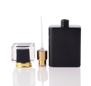 Flacone Spray Quadrato Trasparente all'Ingrosso 50 <span class=keywords><strong>ml</strong></span> Bottiglia di Profumo in Vetro - Product Image 5