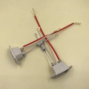 Prise de courant pour cuiseur à riz, cordon de sécurité à trois broches en cuivre pur blanc, connecteur électrique pour pièces de cuiseur à riz - Product Image 1