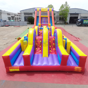 สนามแข่งขันและกิจกรรมกลางแจ้งแบบเป่าลมขนาดใหญ่สองเลนสำหรับการแข่งขันและความบันเทิง - Product Image 2