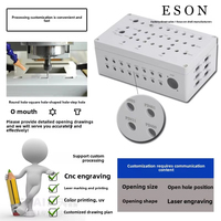 Caja de terminales de plástico ABS para exteriores estilo enchufe de goma negra Caja de conexiones de alimentación de monitoreo de seguridad de nivel de protección IP65