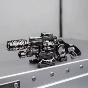 Jouet anti-stress EDC en forme de revolver Saboteur, en alliage de titane, avec mécanisme de glissement tactile, visuel et auditif pour adultes - Product Image 4