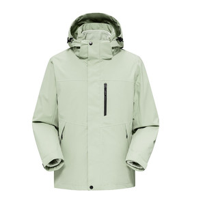 Unisex Windproof Jacket With Inner Liner Winter Outdoor Workwear Solid Color Contrast - Product Image 3
