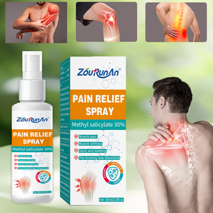 Spray analgésique rapide OEM Zourunan 100ml, méthylsalicylate 30%, pour raideurs musculaires et articulaires, blessures sportives, soin des contusions, usine GMP - Product Image 4