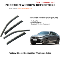 Deflectores de Ventana Laterales para Toyota LC200 2008-2019 Protector de Lluvia Accesorios de Coche