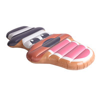 Colchón inflable personalizado de fábrica ISO9001 para perros, piscina, balsa y playa, flotador, parque acuático, diversión para niños y adultos para uso escolar