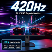 Moniteur de jeu OEM 24,1 pouces 420 Hz 1080p FHD à taux de rafraîchissement élevé, écran IPS rapide pour PC et e-sport