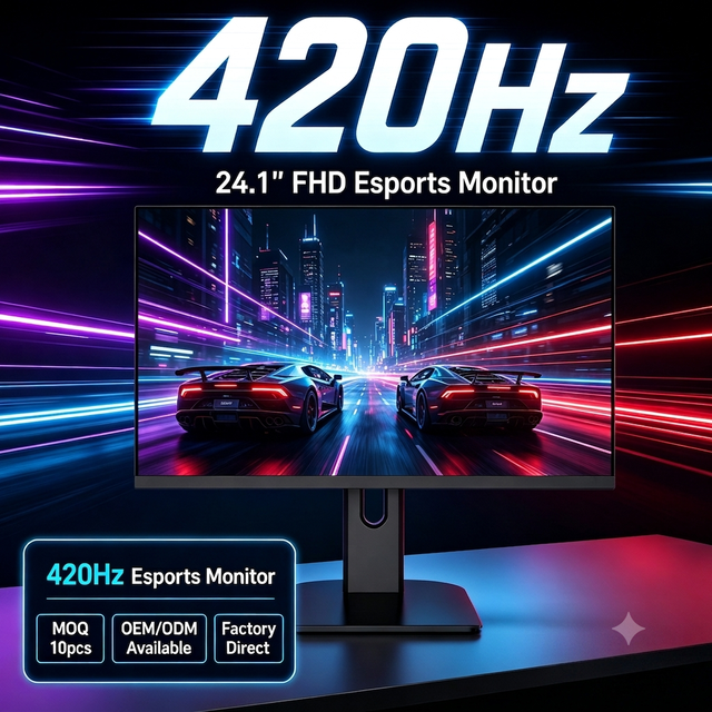 OEM 24.1 Inch 420Hz Gaming Monitor 1080P FHD High Refresh Rate FPS Esports Display Fast IPS PC Monitor