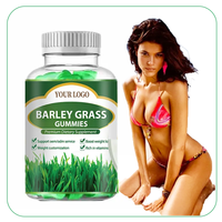 Supplément de soins de santé 100% Pure Gummies au jus de feuilles d'orge Gummies à l'herbe d'orge verte biologique