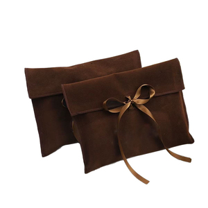 Luxury Velvet Envelope <b>Dust</b> <b>Bag</b> with Satin Lining for Jewelry Accessories Small Gift Packaging Reusable Pouch - Product Image 2