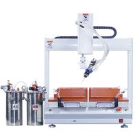 Robot de distribution automatique à double tête à trois axes, seringue à colle UV, distributeur automatique de colle