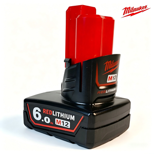 Batterie à capacité étendue 12V 6.0Ah pour <span class=keywords><strong>Milwaukee</strong></span> M12B6, batterie Li-ion longue durée compatible avec les outils de la série <span class=keywords><strong>M12</strong></span> - Product Image 3