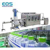 Máquina Embotelladora de Agua Mineral 3 en 1 Totalmente Automática de Alta Eficiencia, Línea de Producción de Llenado de Botellas de Plástico PET