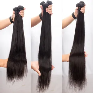 Ali Queen Hair Brazilian Straight Weave Bundles 8"-30" Remy Virgin Hair Natural Color 100% Human Hair Extension