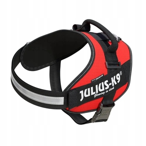 Julius K IDC Powerharness Harnais personnalisé pour chien Rouge Nylon/Polyester/Cuir - Product Image 3