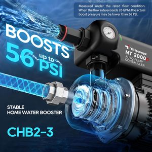 Bomba de Agua Automática TiHpumpz de 2, 3, 1 y 1.5 HP para Uso Residencial en Toda la Casa - Product Image 4