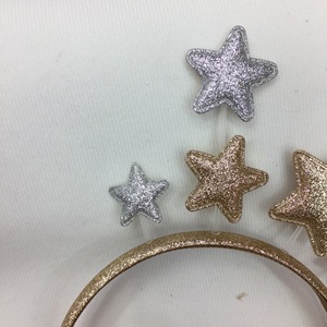Serre-tête étoile pour enfants, bordure métallique argentée et dorée, accessoire de cheveux pour fête de Noël, coiffe unisexe - Product Image 3