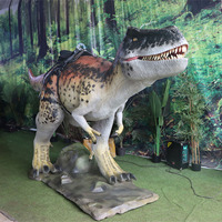 Robot animatronique dinosaure motorisé électrique à monnayeur pour centre commercial