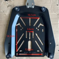 Boîte à bagages arrière en alliage d'aluminium pour moto, plaque de fixation rapide, 25L-100L