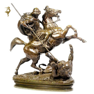 Guardiano leone <span class=keywords><strong>2</strong></span> Set giardino scultura cortile statua bronzo Mgo porta statuetta Patio - Product Image 5