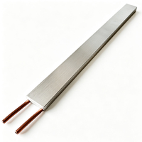 Plaque de refroidissement liquide en aluminium 40*480*12mm avec tubes en cuivre intégrés, dissipateur thermique personnalisé pour la gestion thermique