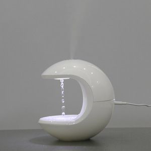 Cross-border Colored Light Anti-gravity 0.5-1L Circular Plastic Gel <b>Humidifier</b> Model GH10 Automatic Shutoff Reverse Atomization - Product Image 5