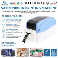 Imprimante à ruban thermique MASUNG MS-1740 4 pouces pour étiquettes d'entretien, emballages de soie et de bijoux - Interface USB 300 DPI En stock
