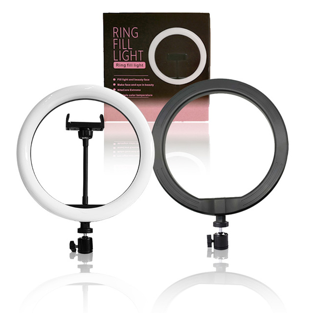 360 Degree Rotated With One Phone Holder 3 Levels Light Adjustable 10 Inch 26 Cm Ring Light Led Camera Light