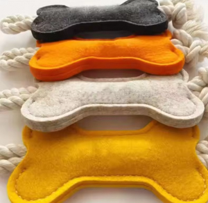 Özel logolar çok renkli çevre dostu plastik kemik şeklinde çiğnemek oyuncak köpekler ve kediler için aşınmaya dayanıklı halat bağlı tasarım - Product Image 3